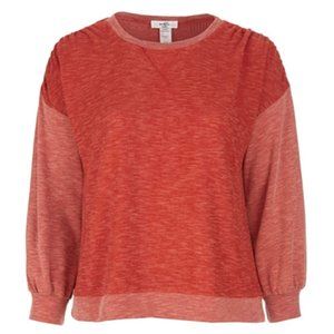 Moa Moa Plus Size Chevron Sleeve Pullover - NWT